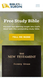 Mobile Screenshot of biblesforeurope.org