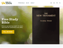 Tablet Screenshot of biblesforeurope.org